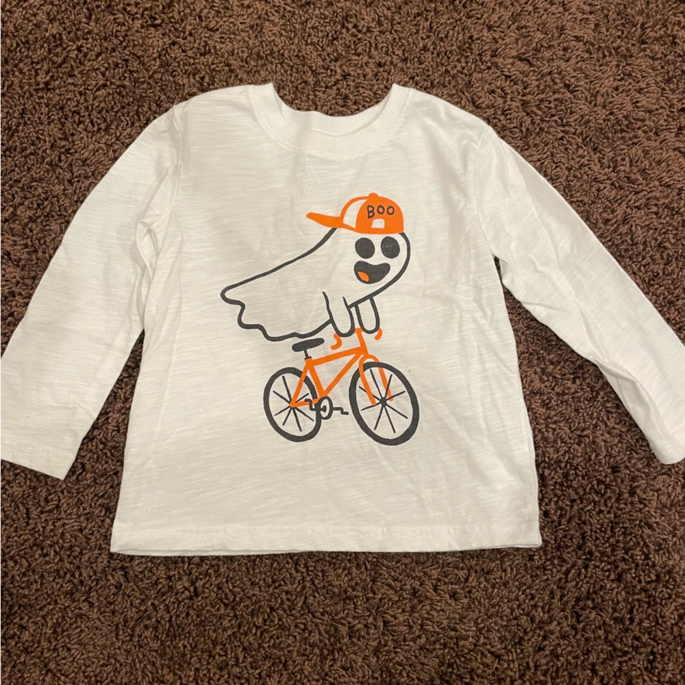 Cute Toddler Tee - Ghost Riding Bike